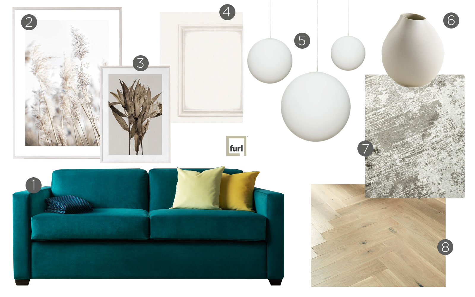 RELAXED GLAMOUR INTERIOR DESIGN SCHEME